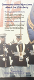 Cover of trifold brochure: Commonly Asked Questions About the USS Liberty